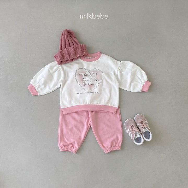 Milk Bebe - Korean Children Fashion - #fashionkids - Angel Top Bottom Set - 3