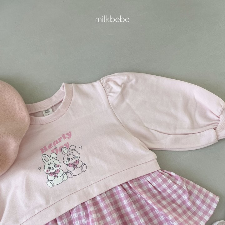 Milk Bebe - Korean Children Fashion - #littlefashionista - Sister Bunny Top Bottom Set - 6