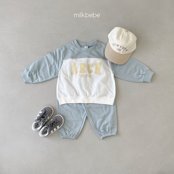 Milk Bebe - Korean Children Fashion - #prettylittlegirls - Arch Top Bottom Set - 10