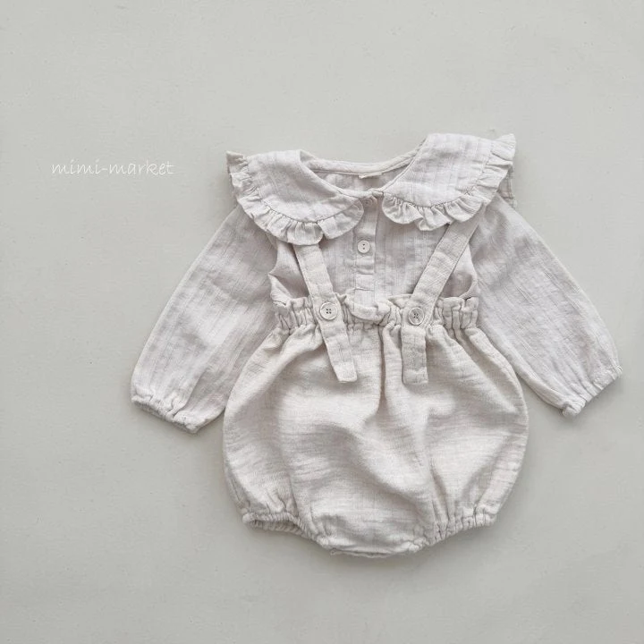 Mimi Market - Korean Baby Fashion - #babyboutiqueclothing - Nature Suspenders Pants - 3