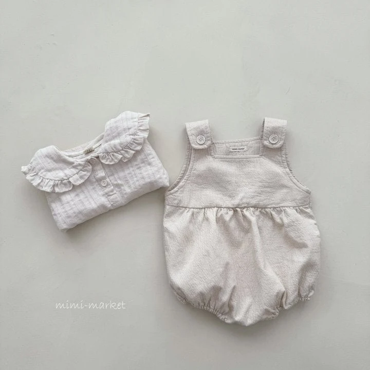 Mimi Market - Korean Baby Fashion - #babyboutiqueclothing - Gobang Suspender Suit - 2