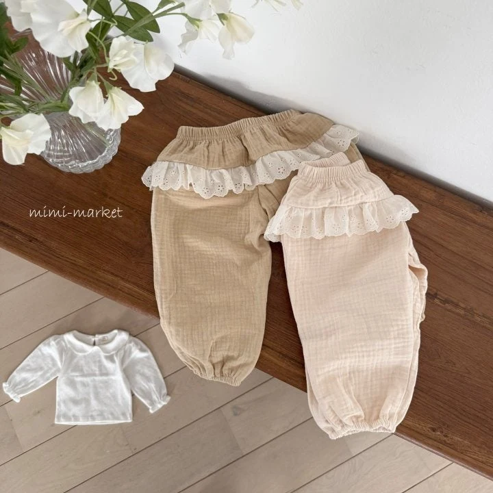 Mimi Market - Korean Baby Fashion - #babyclothing - Lace Pants - 9