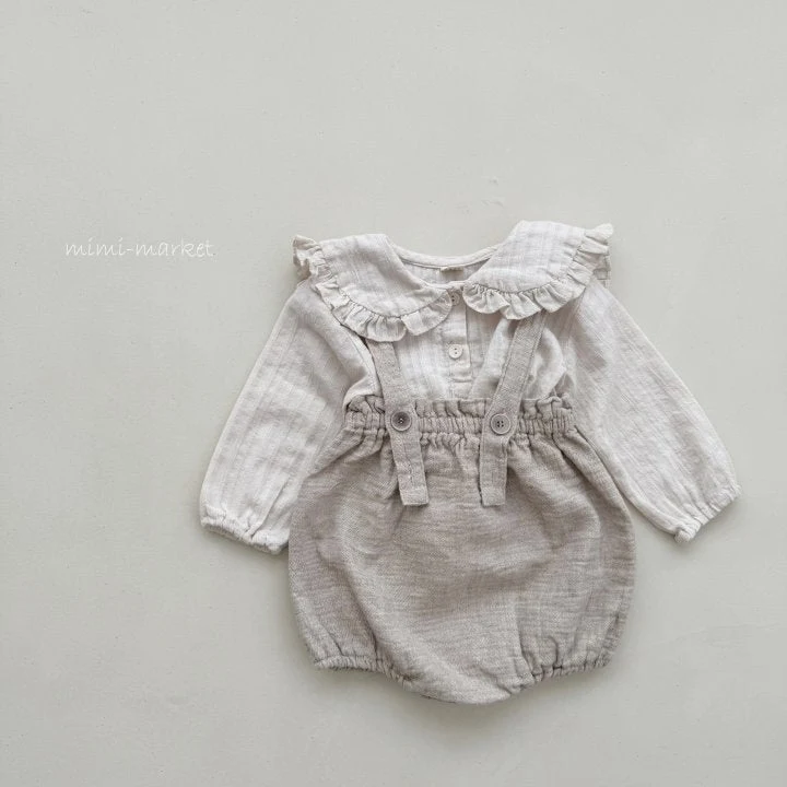 Mimi Market - Korean Baby Fashion - #babyboutiqueclothing - Nature Suspenders Pants - 4