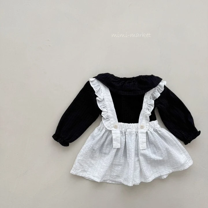 Mimi Market - Korean Baby Fashion - #babyoutfit - Frill Suspender Dress - 9