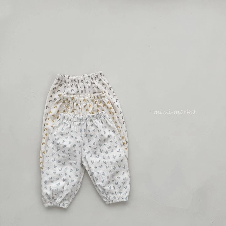 Mimi Market - Korean Baby Fashion - #babyoutfit - Heart Pants - 7