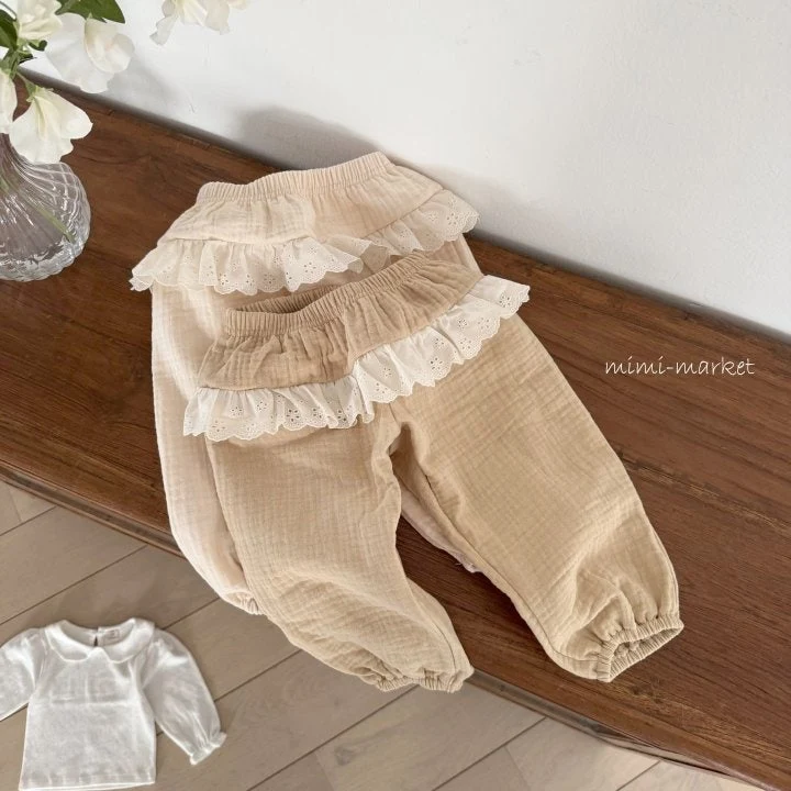 Mimi Market - Korean Baby Fashion - #babywear - Lace Pants - 4