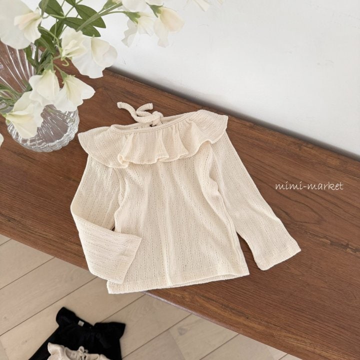 Mimi Market - Korean Baby Fashion - #onlinebabyshop - Eyelet Fril Tee - 2