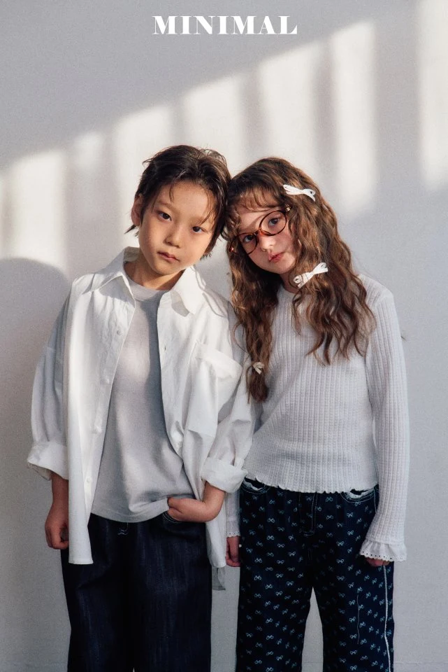 Minimal - Korean Children Fashion - #kidzfashiontrend - Lace Waffle Tee - 5