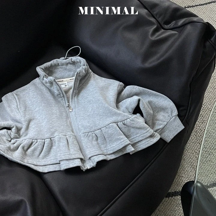 Minimal - Korean Children Fashion - #magicofchildhood - Curly Cancan Zip-up Jacket - 9