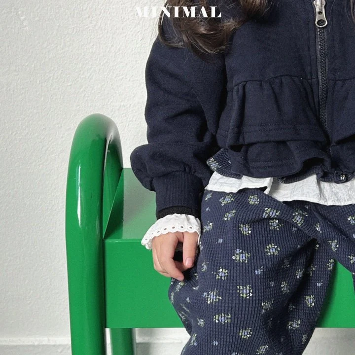 Minimal - Korean Children Fashion - #todddlerfashion - Curly Cancan Zip-up Jacket - 12