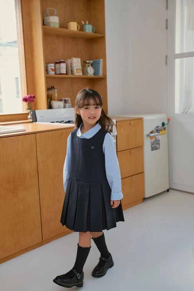 Momo Ann - Korean Children Fashion - #childofig - Pleated One-piece - 7