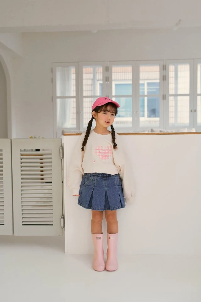 Momo Ann - Korean Children Fashion - #childrensboutique - Garden Denim Skirt Pants - 11