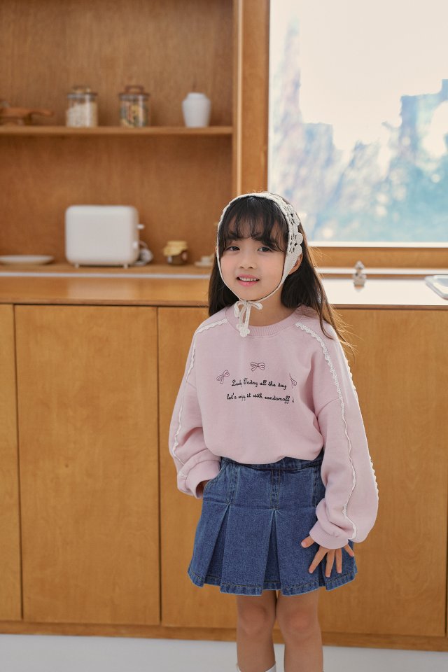 Momo Ann - Korean Children Fashion - #kidsstore - Garden Denim Skirt Pants - 2