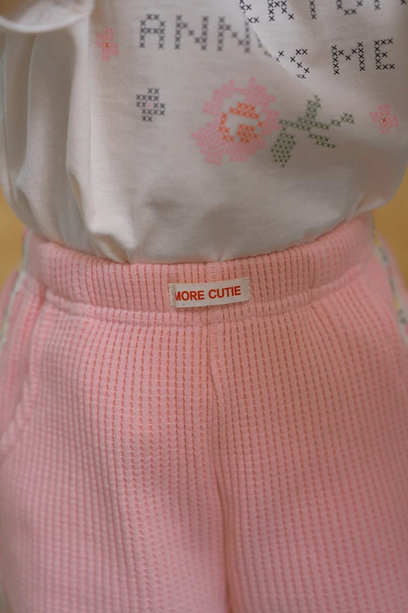 Momo Ann - Korean Children Fashion - #littlefashionista - Waffle Jogger Pants - 9