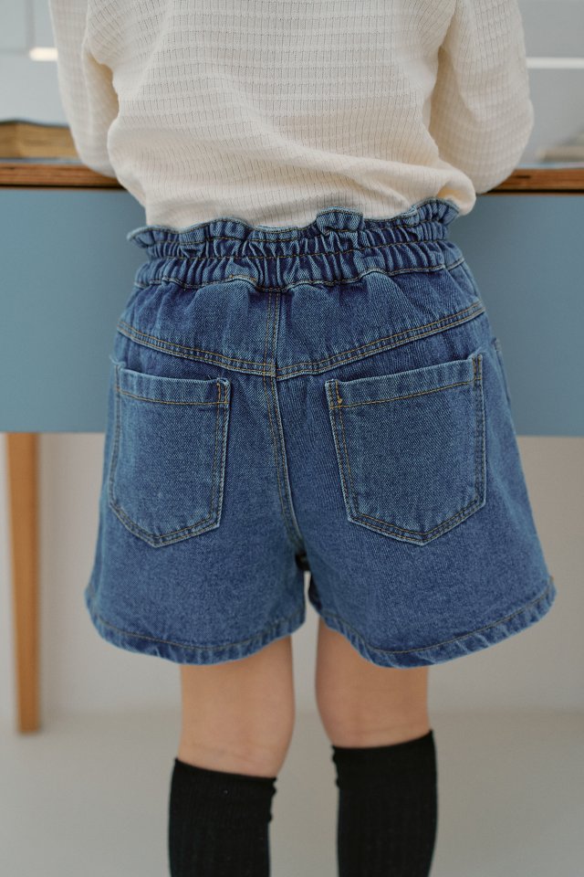 Momo Ann - Korean Children Fashion - #magicofchildhood - Cloud Denim Skirt Pants - 7