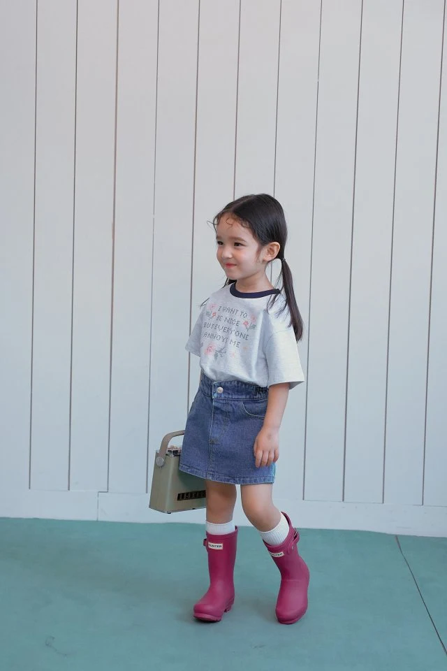 Momo Ann - Korean Children Fashion - #toddlerclothing - Mono Short Sleeve Tee - 6