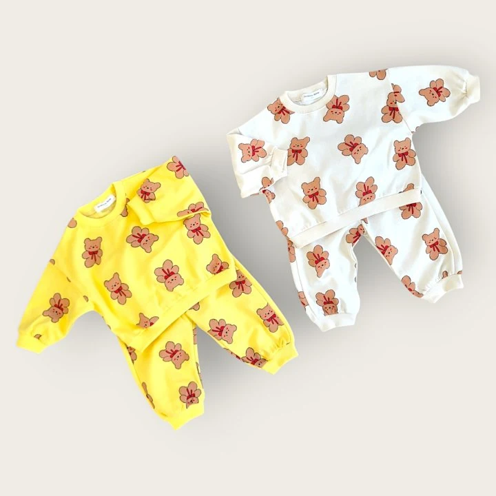 Moran - Korean Baby Fashion - #babyfever - Ribbon Bear Set