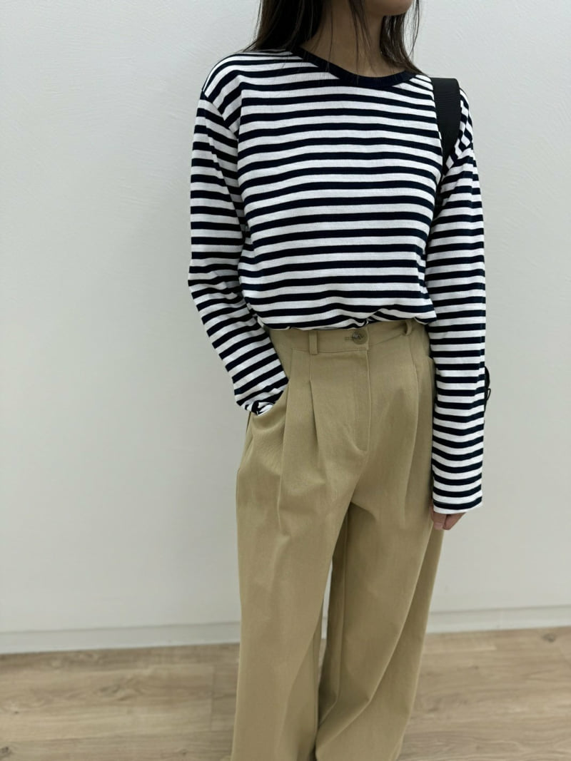 Most - Korean Women Fashion - #womensfashion - Dint Stripe Tee