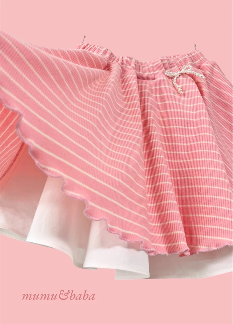 Mumunbaba - Korean Children Fashion - #childofig - Bagel Double Skirt - 10