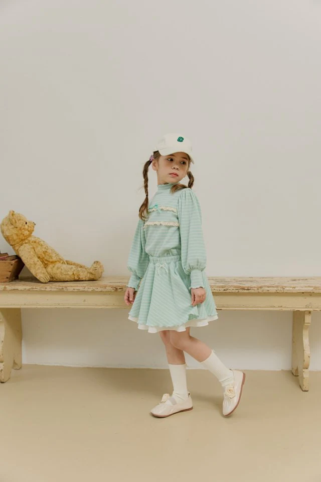 Mumunbaba - Korean Children Fashion - #littlefashionista - Bagel Double Skirt - 4