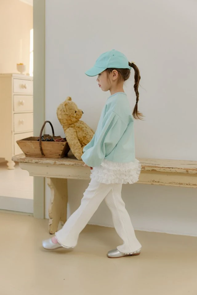 Mumunbaba - Korean Children Fashion - #toddlerclothing - Louise Lace Tee - 9