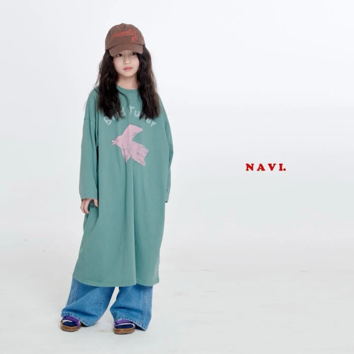 Navi - Korean Children Fashion - #childofig - Bird One-piece - 8