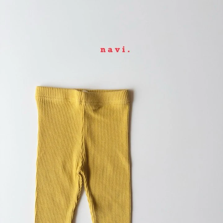 Navi - Korean Children Fashion - #childofig - NV Ribbed Leggings - 6