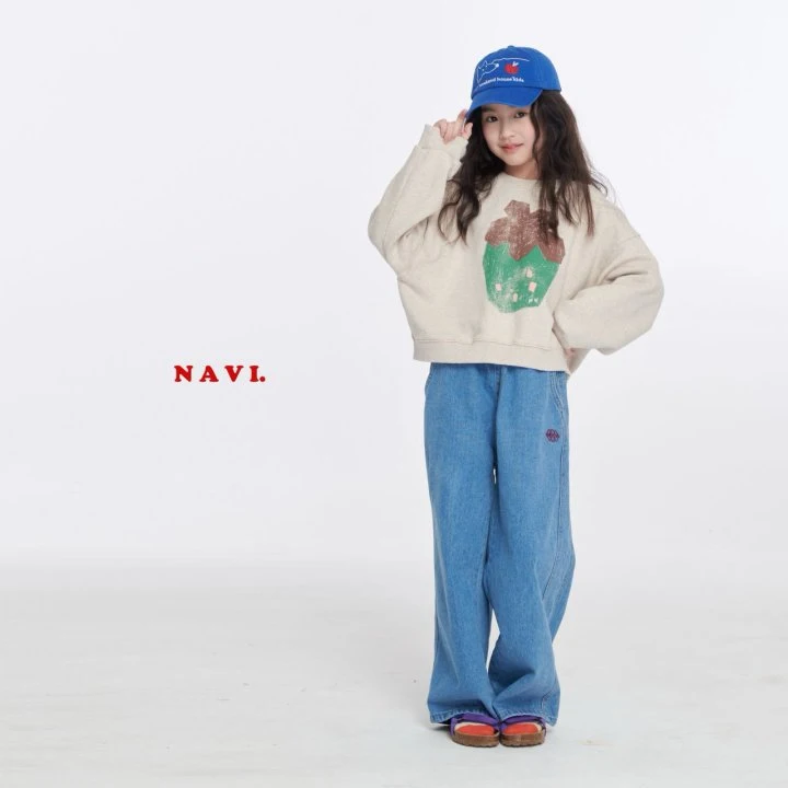 Navi - Korean Children Fashion - #childrensboutique - Work Denim Pants - 7