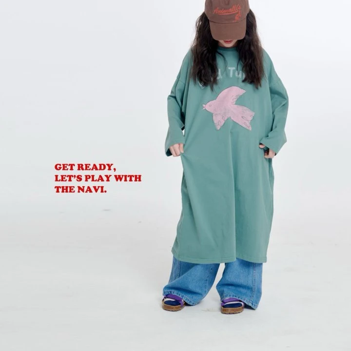 Navi - Korean Children Fashion - #childrensboutique - Bird One-piece - 9