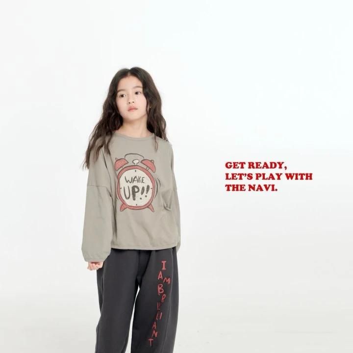 Navi - Korean Children Fashion - #designkidswear - Wake Up Tee - 7