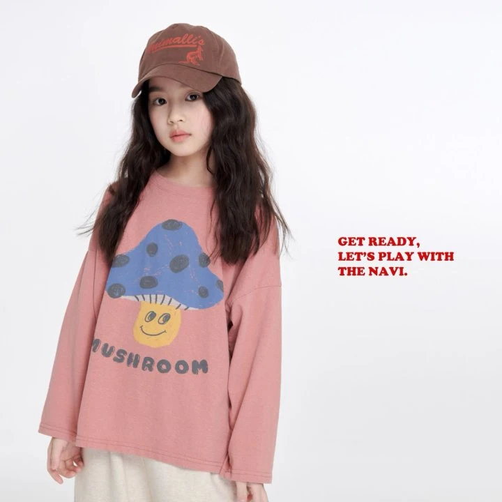 Navi - Korean Children Fashion - #designkidswear - Mushroom Tee - 7