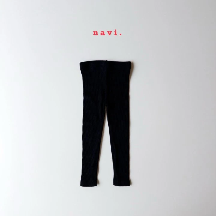 Navi - Korean Children Fashion - #designkidswear - NV Ribbed Leggings - 9