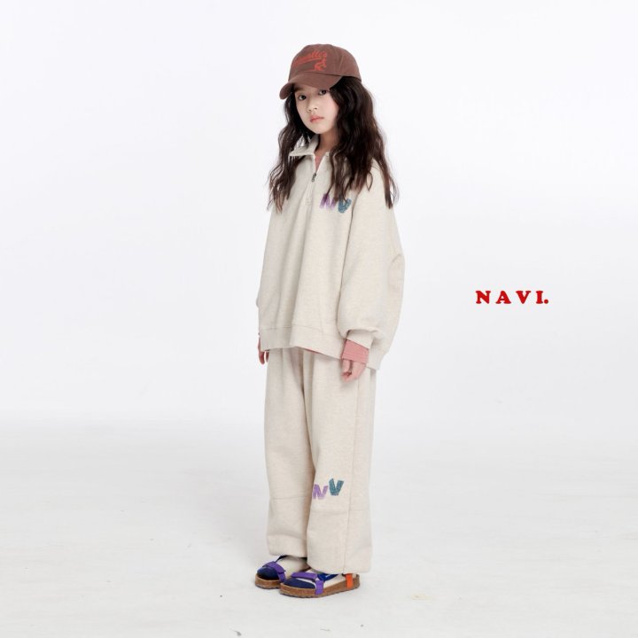 Navi - Korean Children Fashion - #discoveringself - NV Half Zip-up Sweatshirts - 4