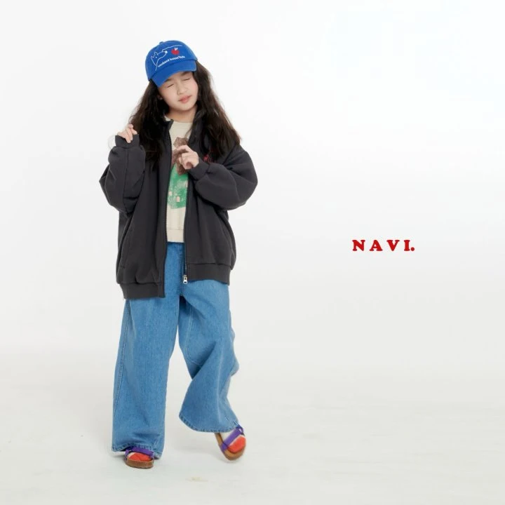 Navi - Korean Children Fashion - #kidsshorts - Work Denim Pants - 11