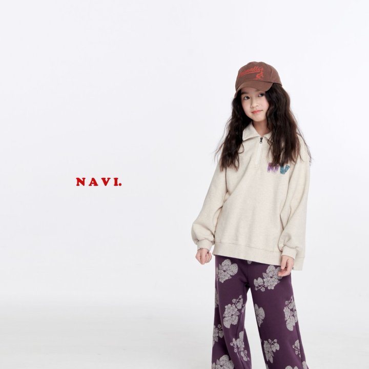 Navi - Korean Children Fashion - #kidsshorts - NV Half Zip-up Sweatshirts - 5