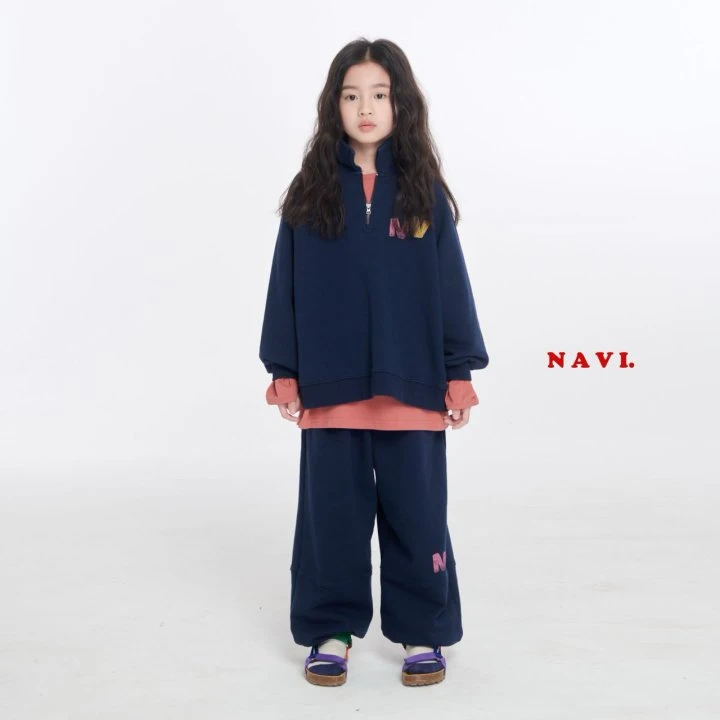 Navi - Korean Children Fashion - #littlefashionista - NV Half Zip-up Sweatshirts - 9