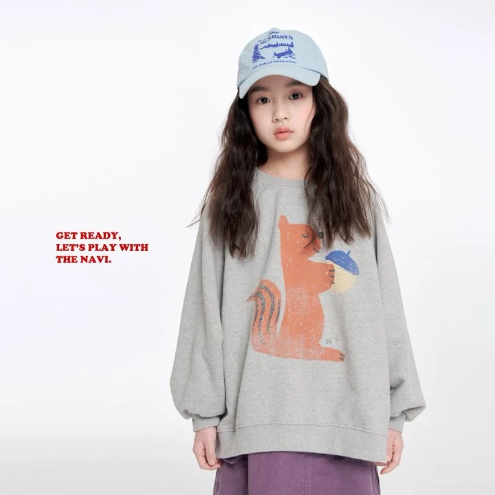 Navi - Korean Children Fashion - #littlefashionista - Squirrel Sweatshirts - 7