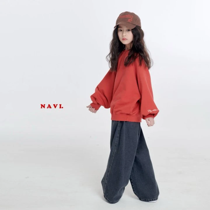 Navi - Korean Children Fashion - #minifashionista - Work Denim Pants - 3