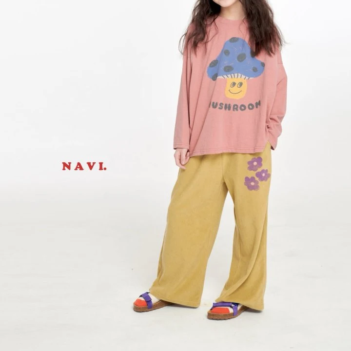 Navi - Korean Children Fashion - #todddlerfashion - Mushroom Tee - 2