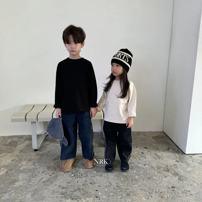 Nrk - Korean Children Fashion - #Kfashion4kids - Denim Line Pants - 3