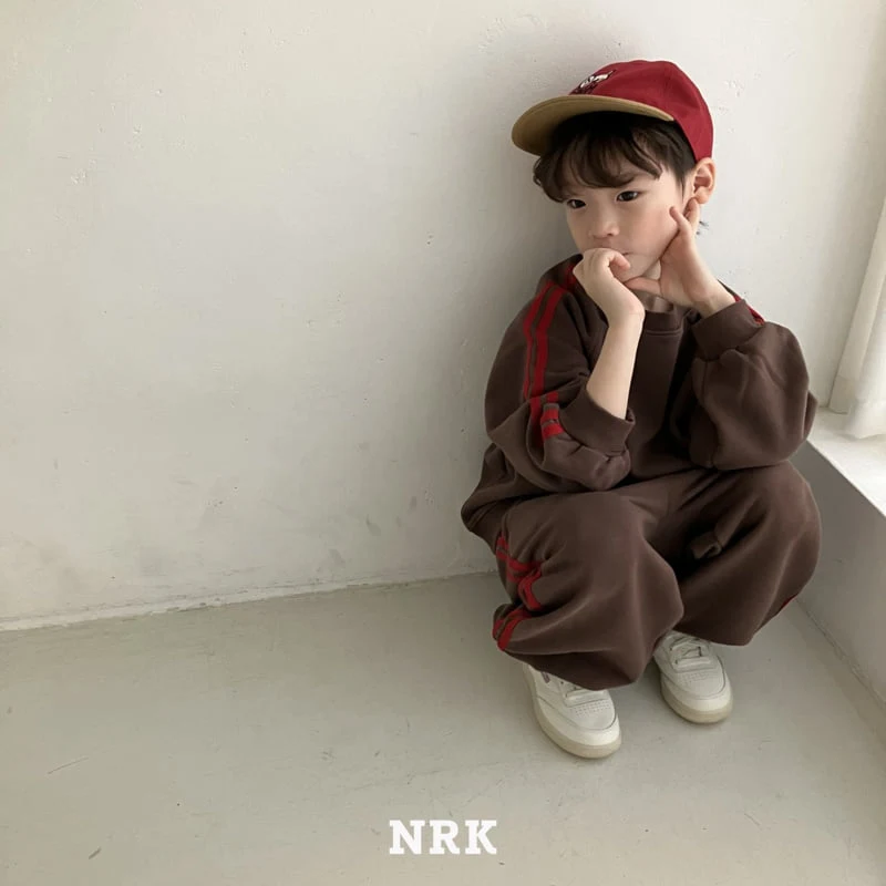 Nrk - Korean Children Fashion - #Kfashion4kids - Tape Top Bottom Set - 10