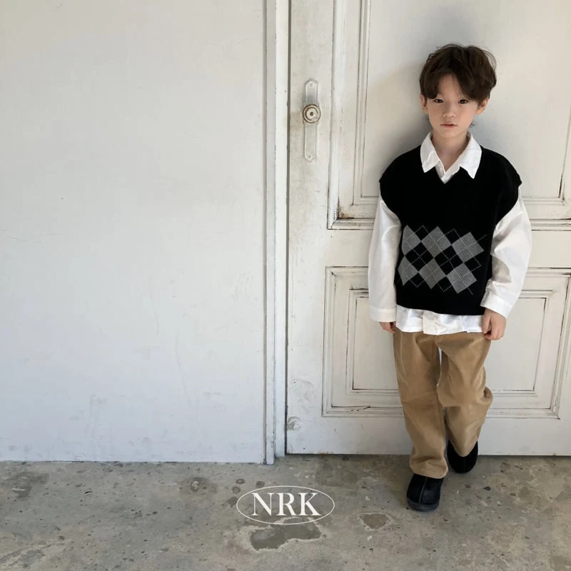 Nrk - Korean Children Fashion - #childofig - Cotton Argyle Vest - 7