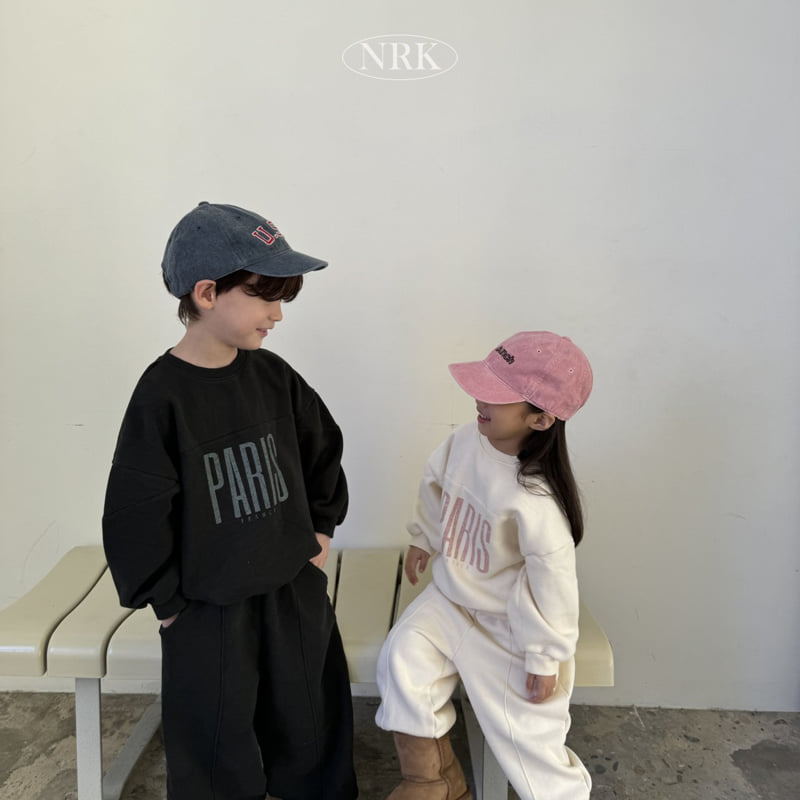 Nrk - Korean Children Fashion - #childofig - Fleece Paris Top Bottom Set - 11