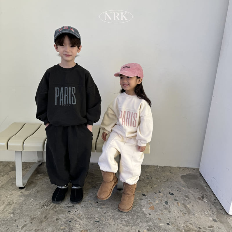 Nrk - Korean Children Fashion - #childofig - Fleece Paris Top Bottom Set - 12