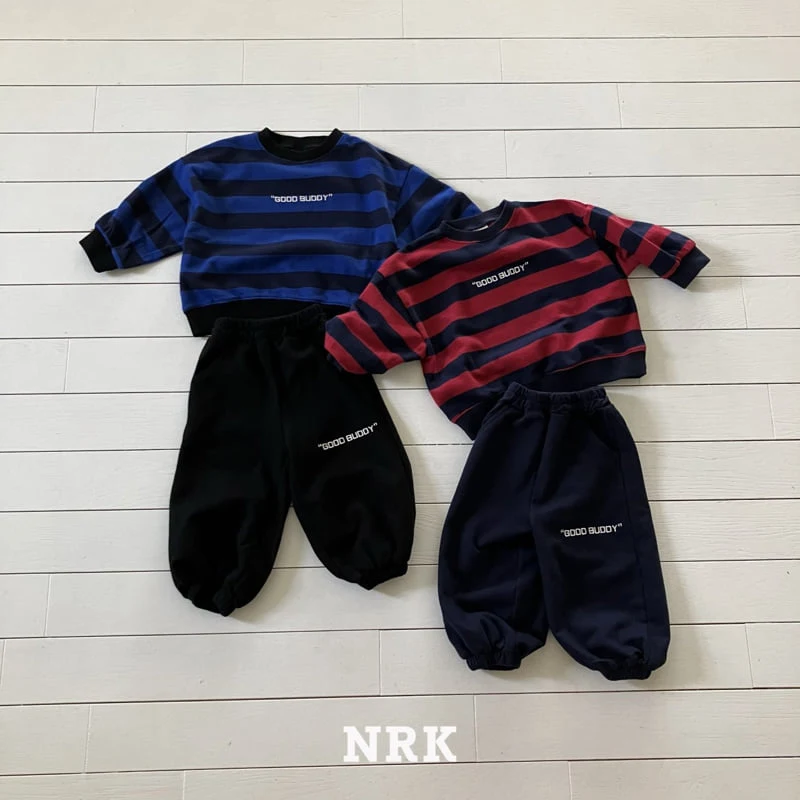 Nrk - Korean Children Fashion - #childofig - Buddy Stripe Top Bottom Set