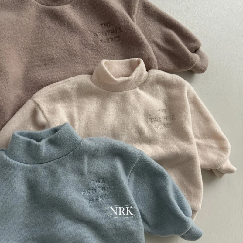 Nrk - Korean Children Fashion - #childrensboutique - Fleece Turtleneck Sweatshirts - 2