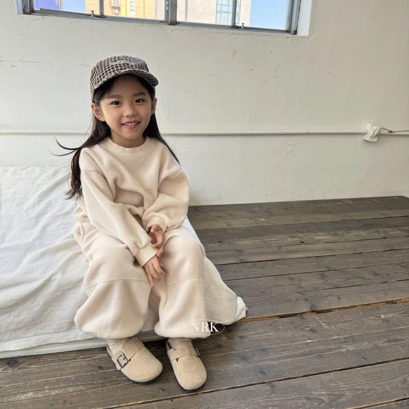 Nrk - Korean Children Fashion - #discoveringself - Fleece Top Bottom Set - 7