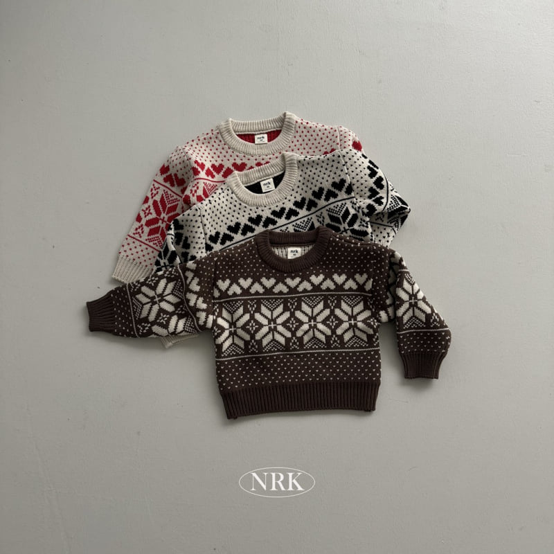 Nrk - Korean Children Fashion - #discoveringself - Heart Knit