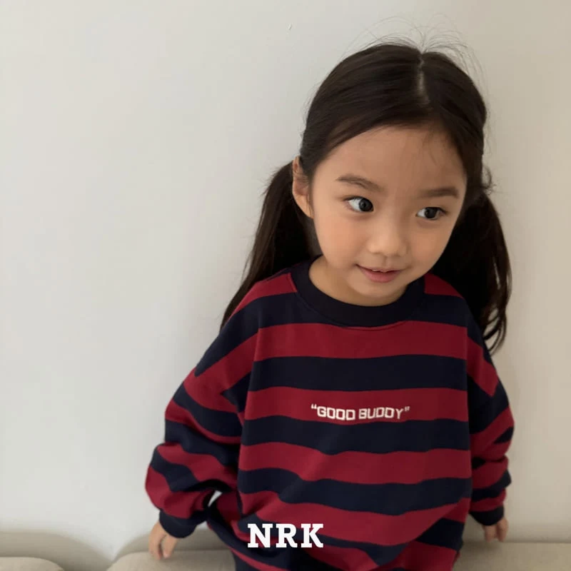 Nrk - Korean Children Fashion - #designkidswear - Buddy Stripe Top Bottom Set - 4