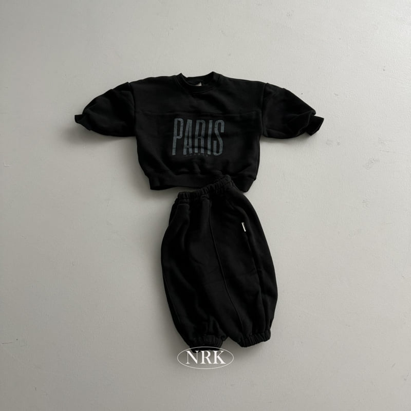 Nrk - Korean Children Fashion - #fashionkids - Fleece Paris Top Bottom Set - 2